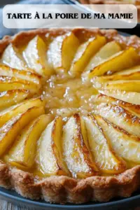 Tarte rustique aux poires fondantes