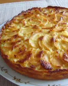 Tarte Normande traditionnelle aux pommes et Calvados