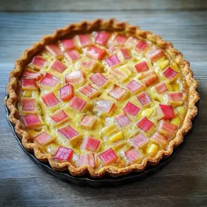 Tarte à la rhubarbe maison