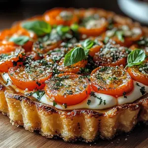 Tarte Tomate et Basilic