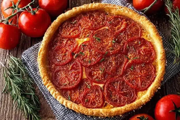 Tarte à la tomate : une recette estivale pleine de saveurs pour vos repas légers – Recettes de Luxe