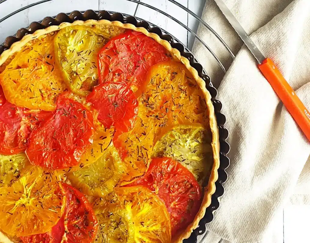 Recette Tarte tomates moutarde – Blog de MaSpatule.com