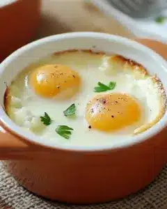 Œufs cocotte classiques à la crème