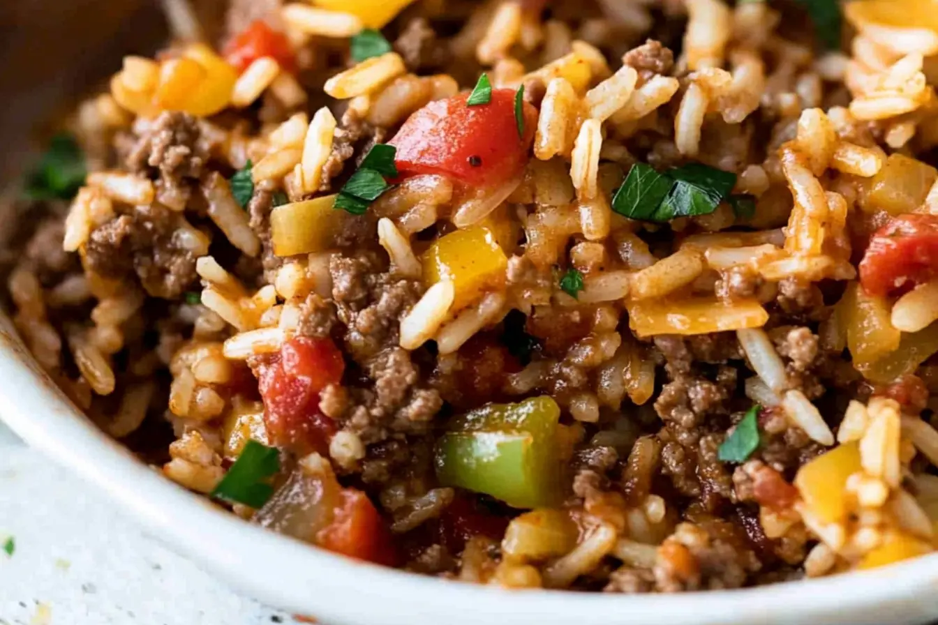 Boeuf haché et riz 2 recette viande hachée riz
