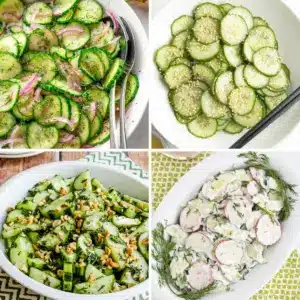 Salade de concombres rafraîchissante