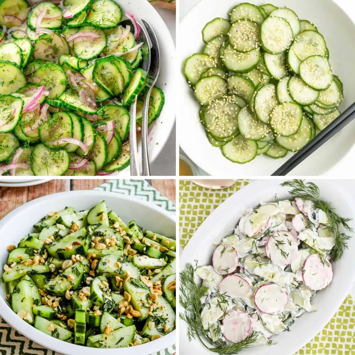 recettes de salade de concombre
