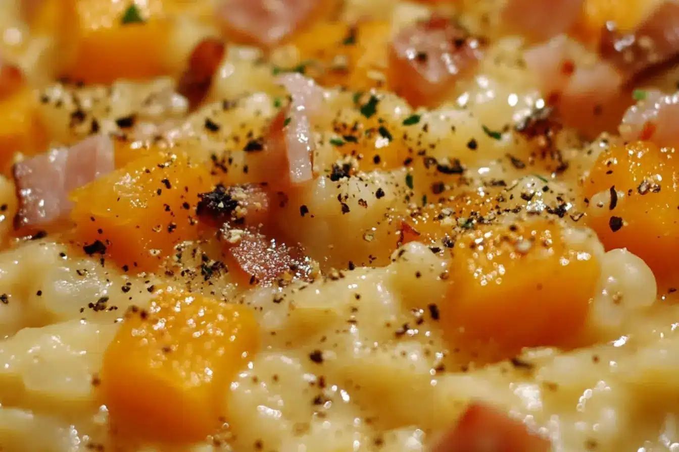 Risotto de butternut et lardons 2 risotto au butternut et lardons