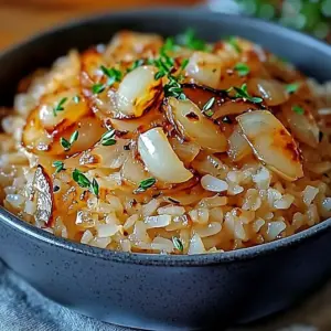 Riz à l’oignon à la française