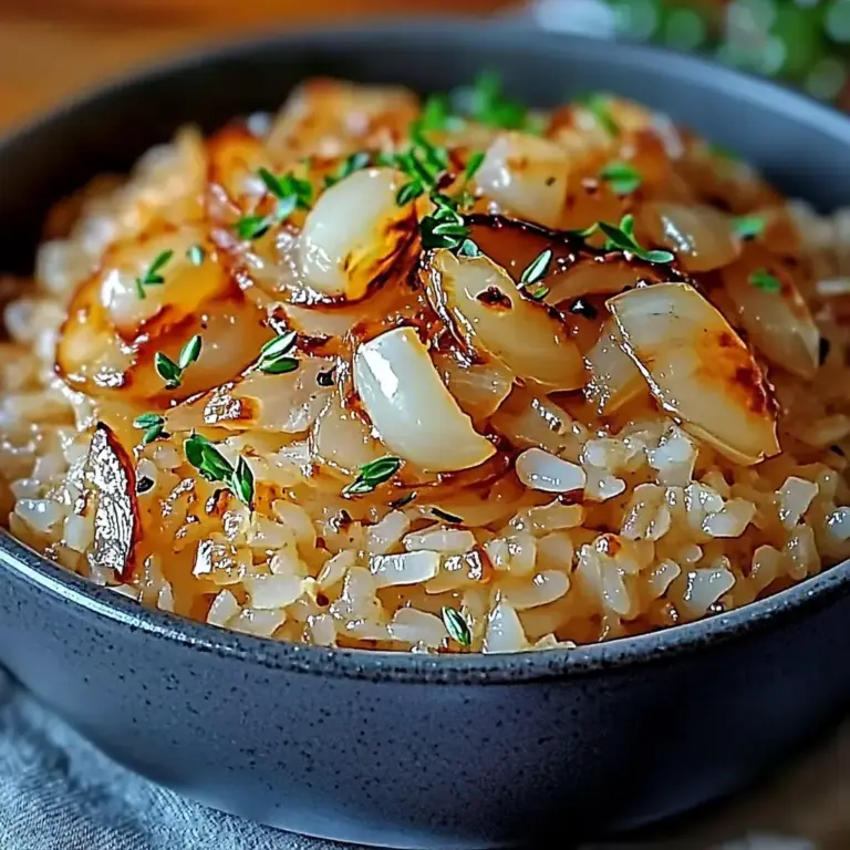 Riz à l’oignon à la française