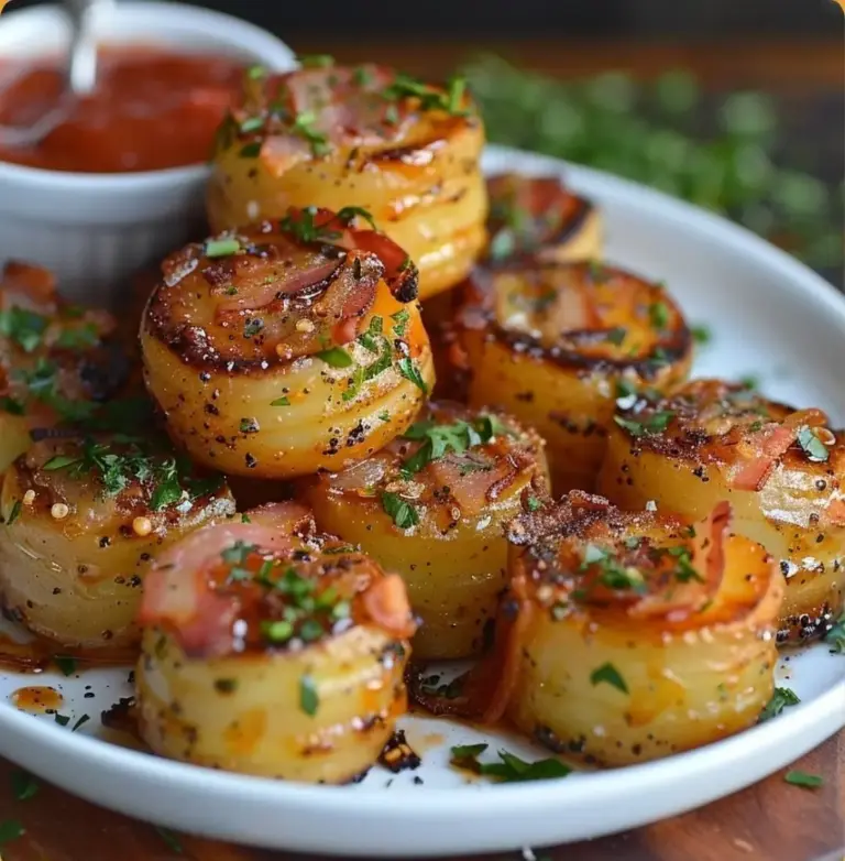 Roulés de Pommes de Terre enrobés de Bacon