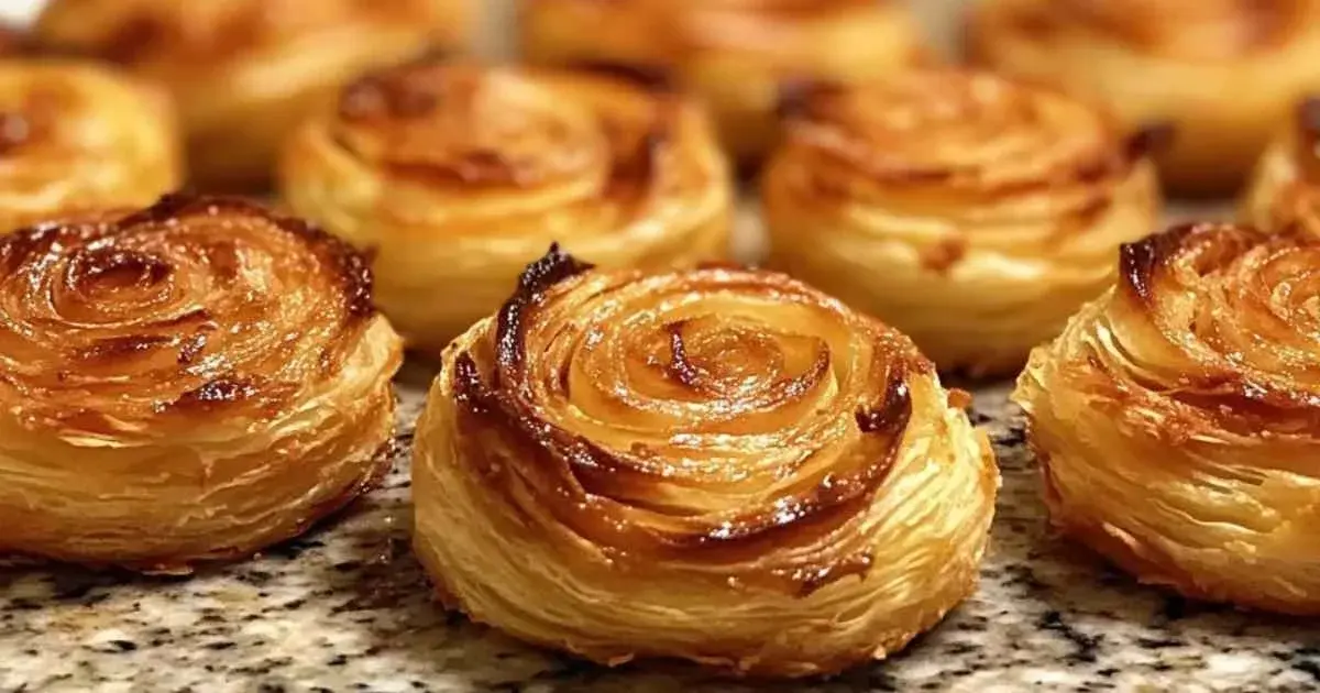 Roulés feuilletés au saumon fumé et fromage frais 2 roulés feuilletés au saumon fumé