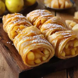 Roulés feuilletés aux pommes express