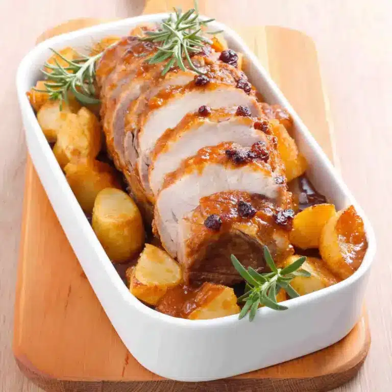 Rôti de porc moelleux à la moutarde – Recette au four – Quick Recette