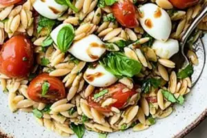 Salade Caprese au Orzo
