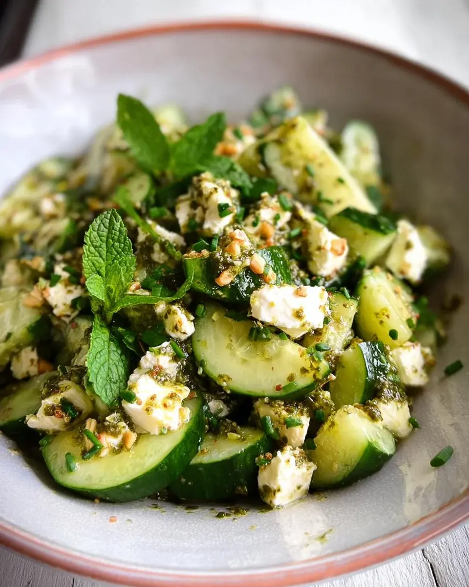 salade concombre menthe feta