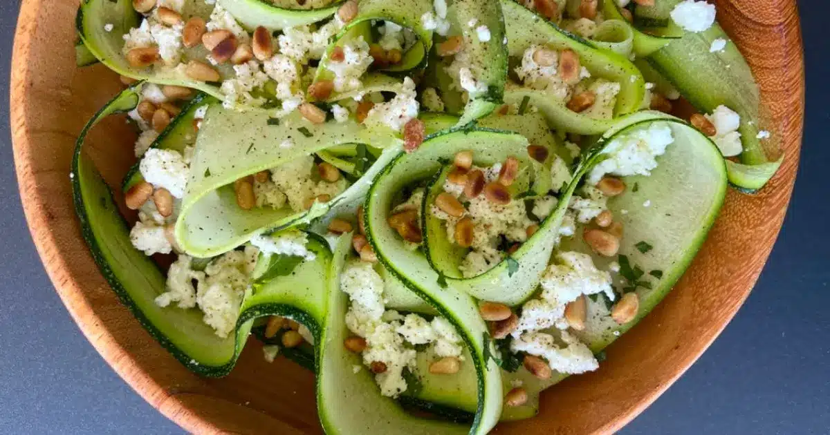 Salade Courgette Feta de Laure 2 salade courgette feta