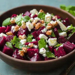 Salade de Betteraves aux Noix et Feta
