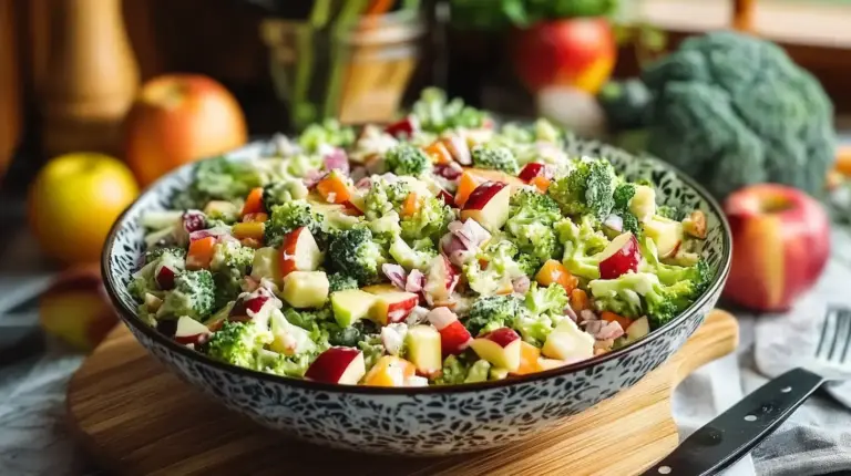 Salade croquante de brocoli et pommes – Recettes de Luxe