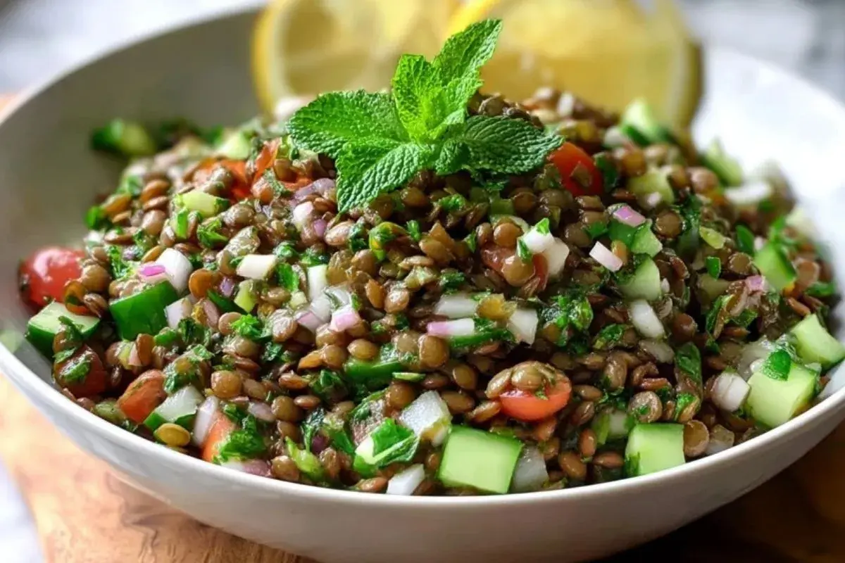 Salade Libanaise Aux Lentilles 2 salade de lentilles