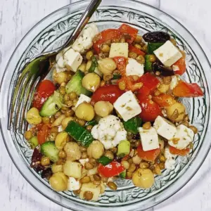 Salade de légumineuses rafraîchissante