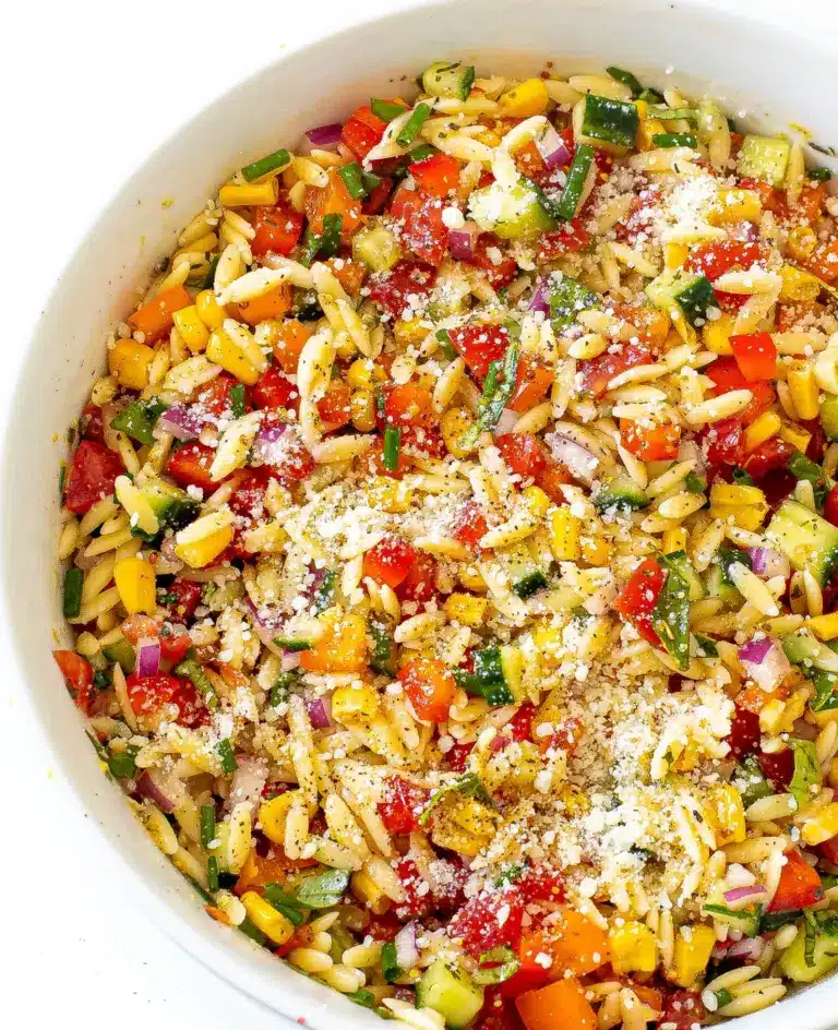 Summer Orzo Pasta Salad