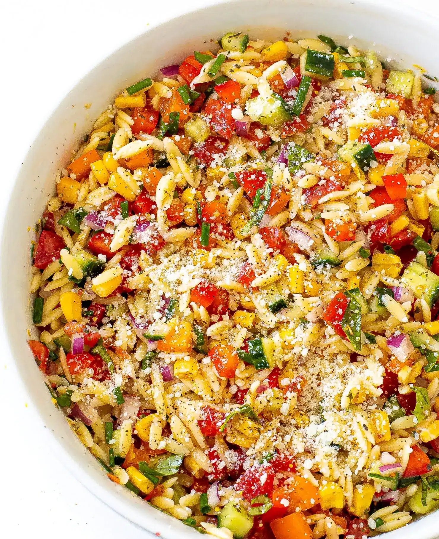 Summer Orzo Pasta Salad 2 salade de orzo