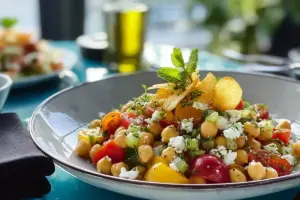 Salade de Pois Chiches à la Grecque