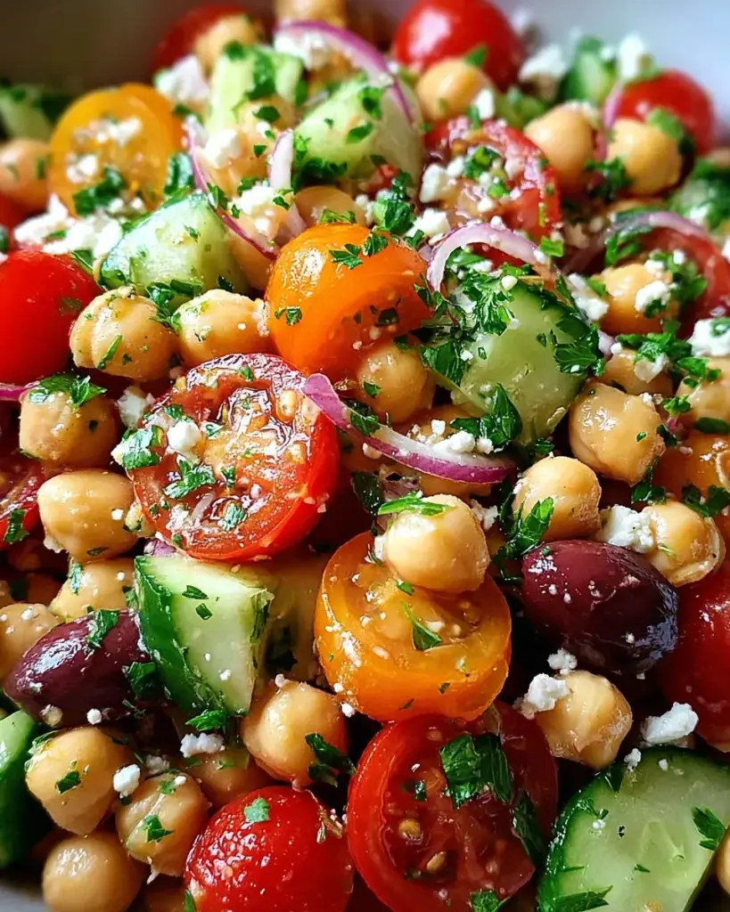 salade de pois chiches méditerranéenne