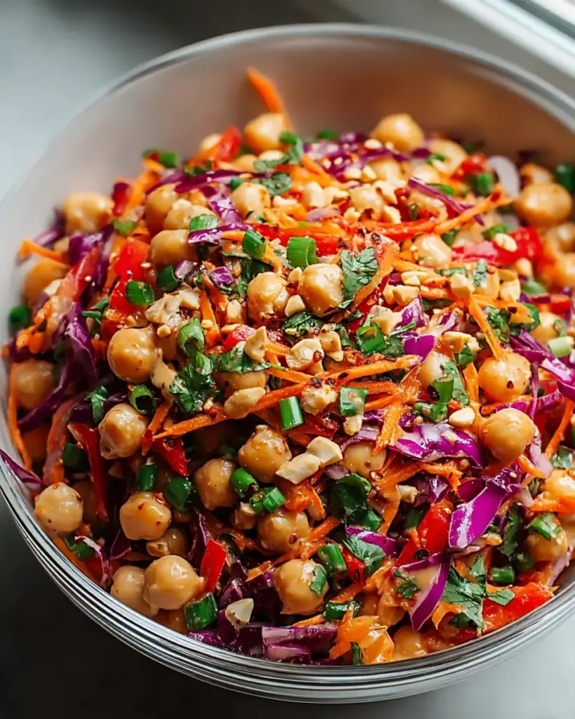 Crunchy Thai Chickpea Salad: Quick & Delicious Delight! – glowplora.com