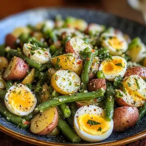 Salade estivale de pommes de terre et haricots verts