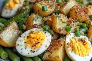 Salade campagnarde de pommes de terre et haricots verts