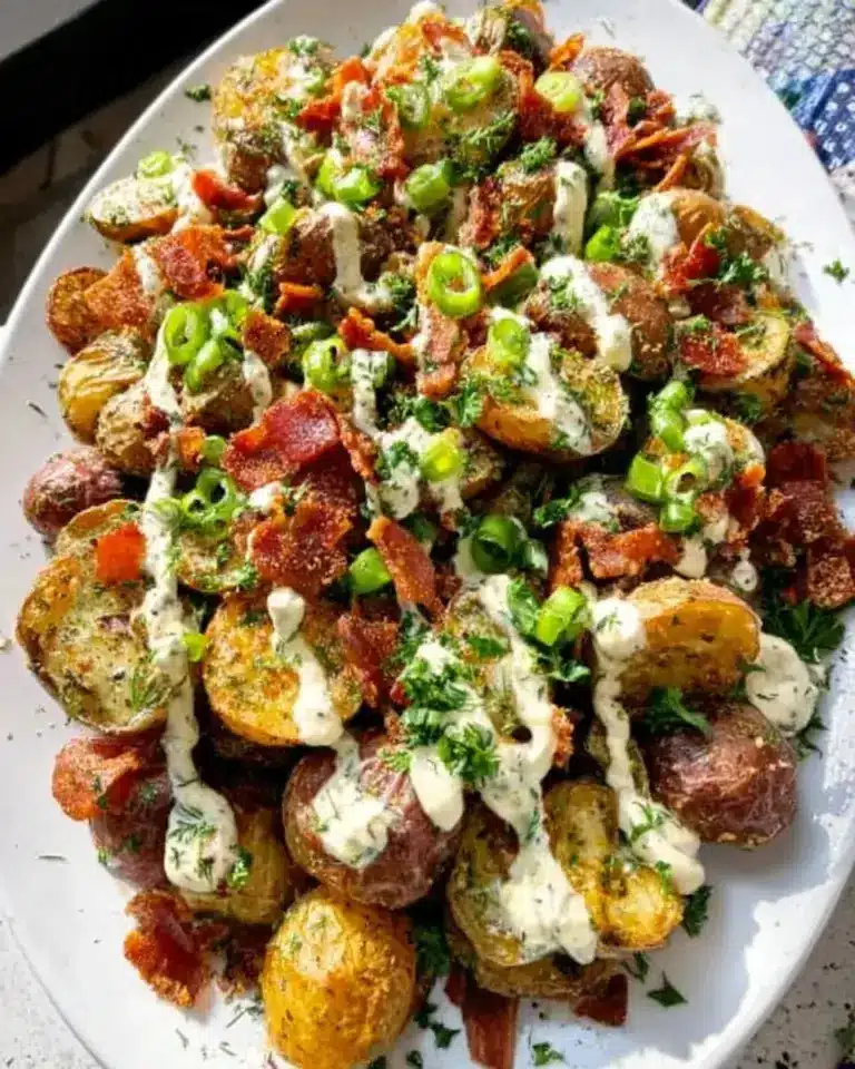 Salade de pommes de terre rôties