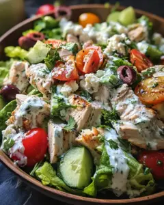 Salade de poulet au tzatziki