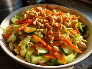 Salade de poulet chinoise fraîche et croquante