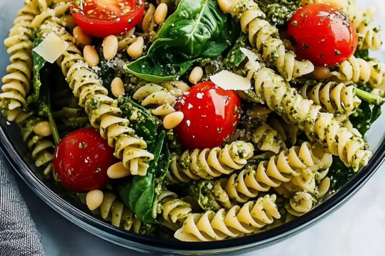 Salade de pâtes au pesto