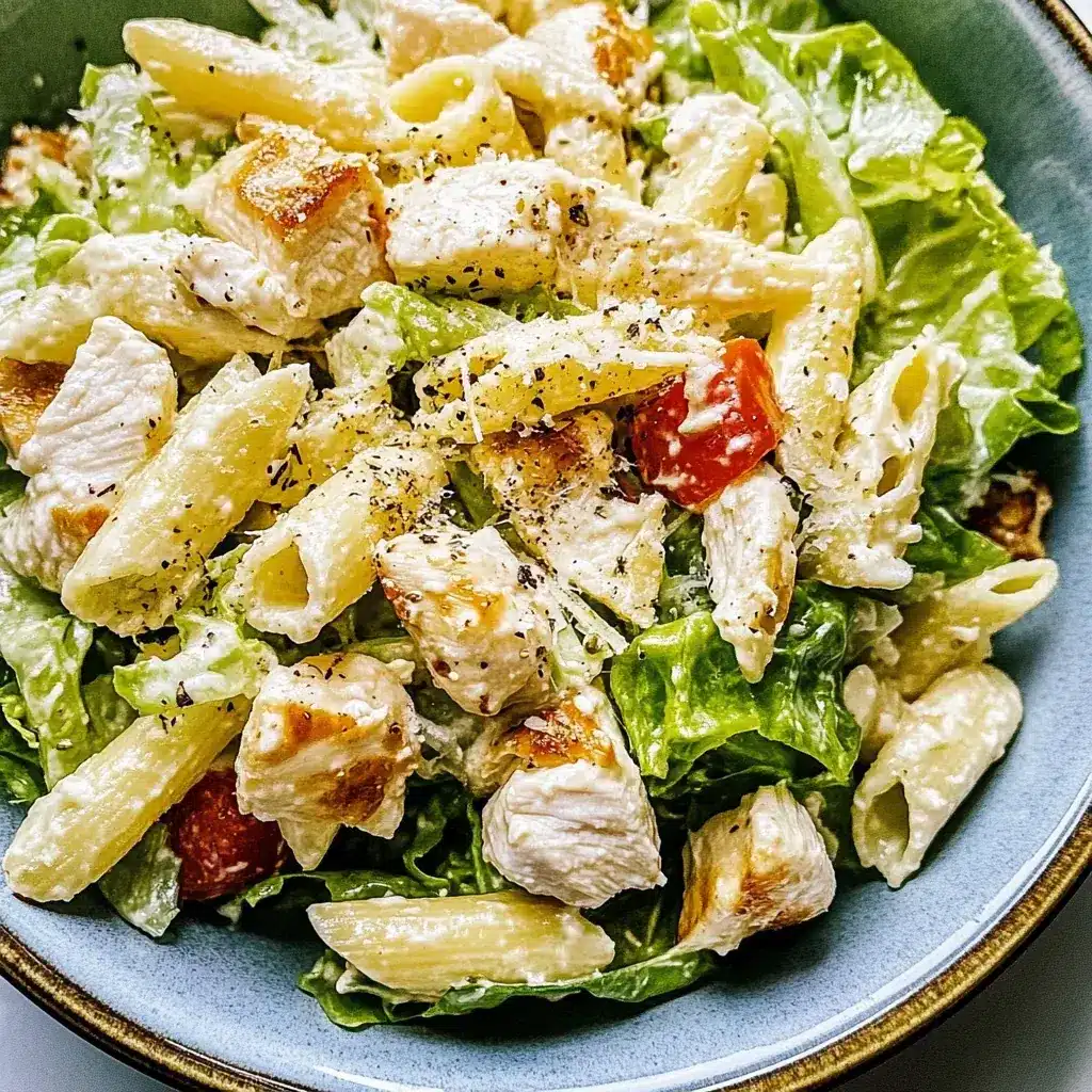 Salade de pâtes au poulet César : fraîcheur et gourmandise en un plat