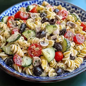 Salade de pâtes méditerranéenne