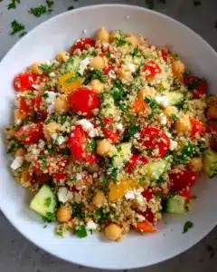 Salade de quinoa et pois chiches