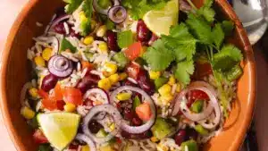 Salade de riz mexicaine ultra fraîche