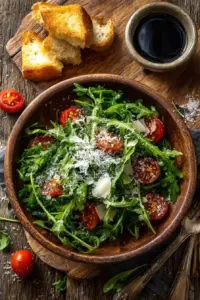 Salade de Roquette au Parmesan et Vinaigre Balsamique