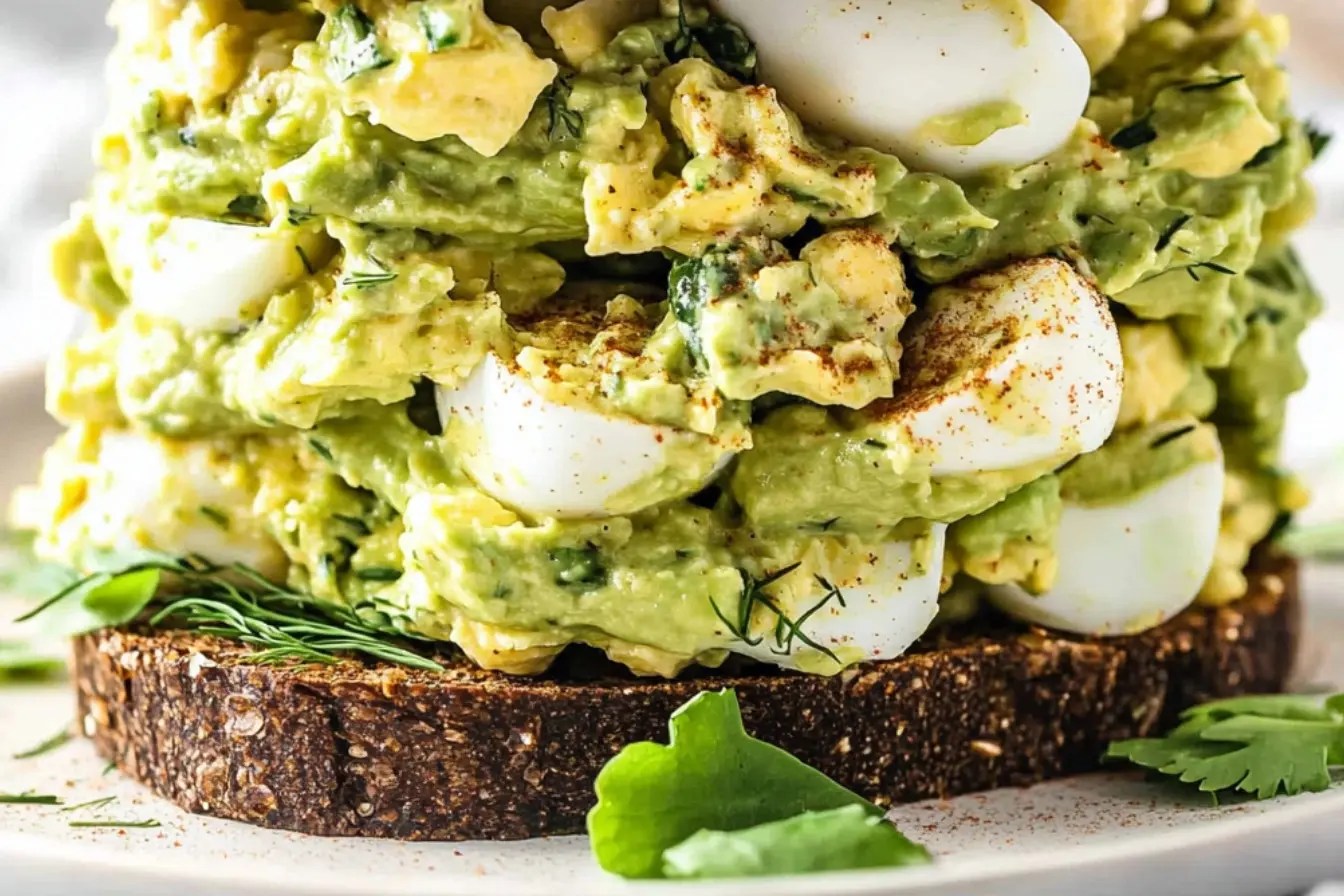 Salade d’avocat et œufs 2 salade d’œufs à l’avocat