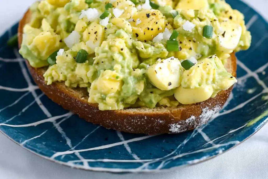 Salade d’avocat et d’œufs