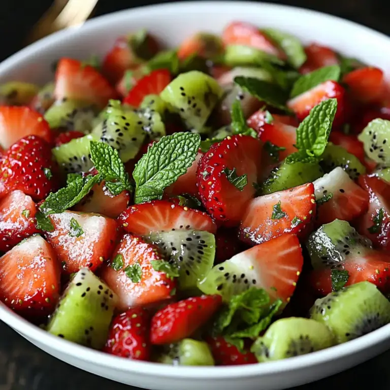 Salade Fraise Kiwi Menthe : La Meilleure Recette Énergisante