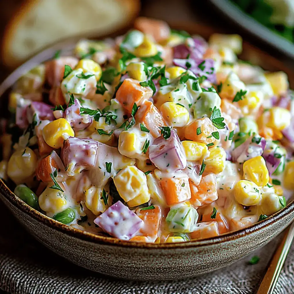 Salade Gourmande Crémeuse et Croquante: Bien-être en été