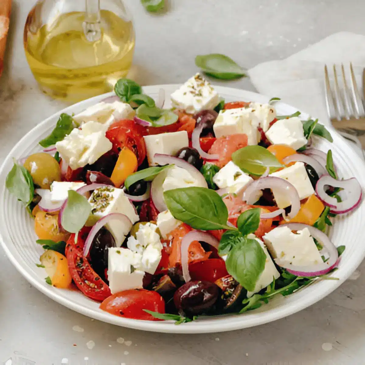 Recette de Salade Grecque à la Feta 2 salade grecque