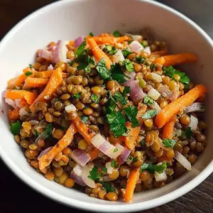 Salade de Lentilles aux Carottes et Cumin