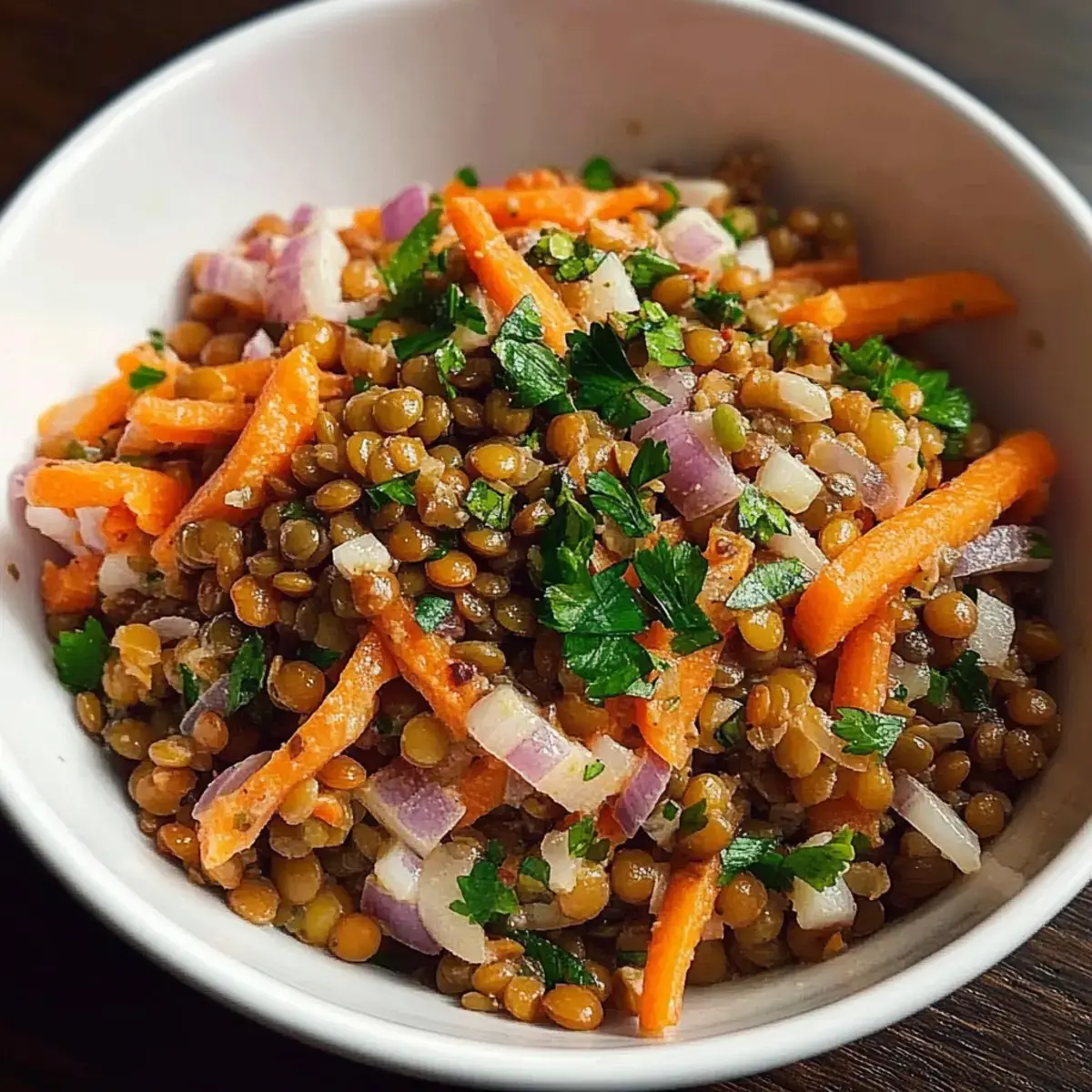 salade lentilles carottes cumin