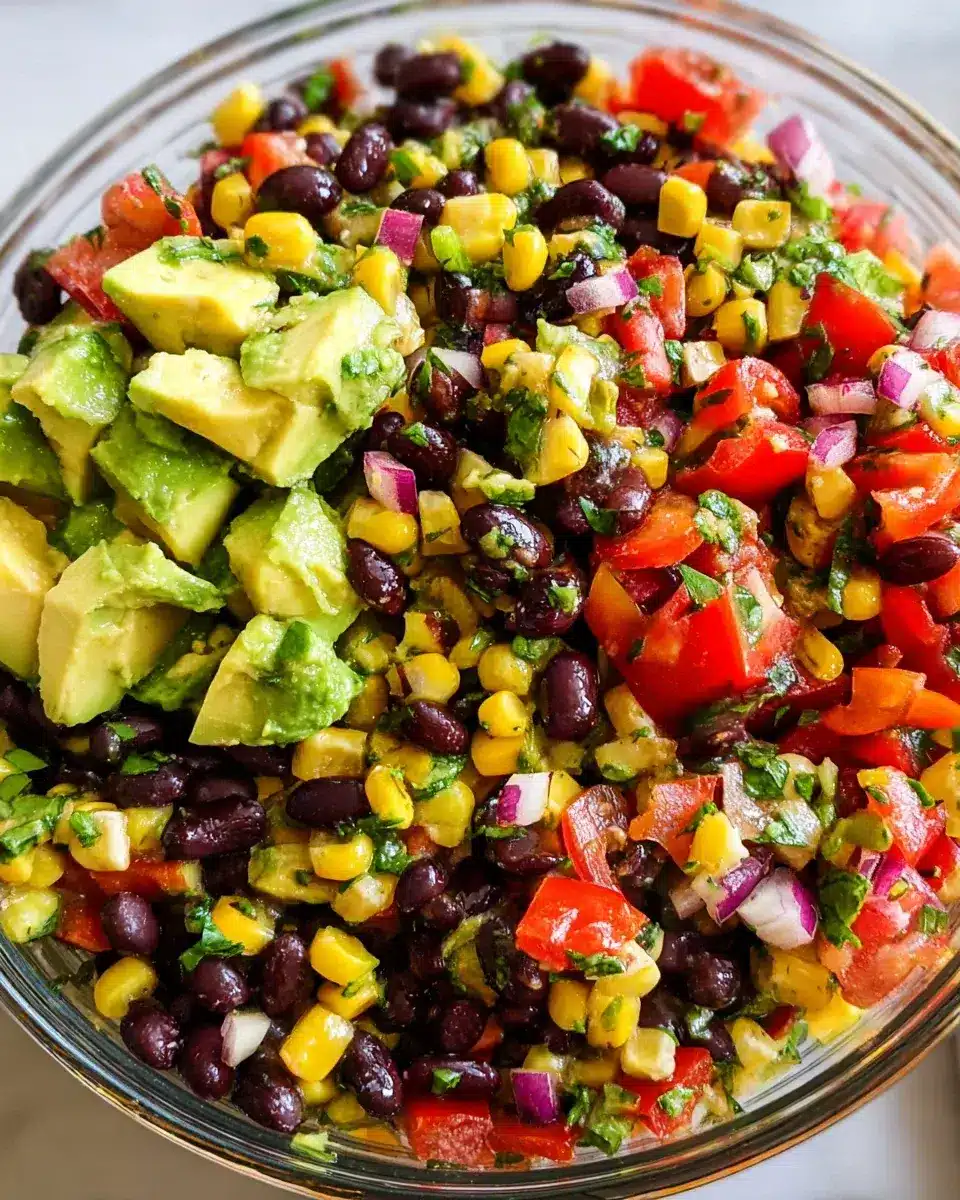 salade mexicaine haricots noirs mays