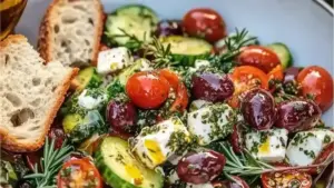 Salade Méditerranéenne pour le Barbecue : Fraîche et Aromatique
