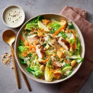 Salade-Repas Gourmande aux Pommes et Noix